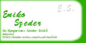 eniko szeder business card